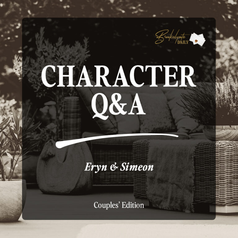 Character Q&A Couples’ Edition: Eryn & Simeon