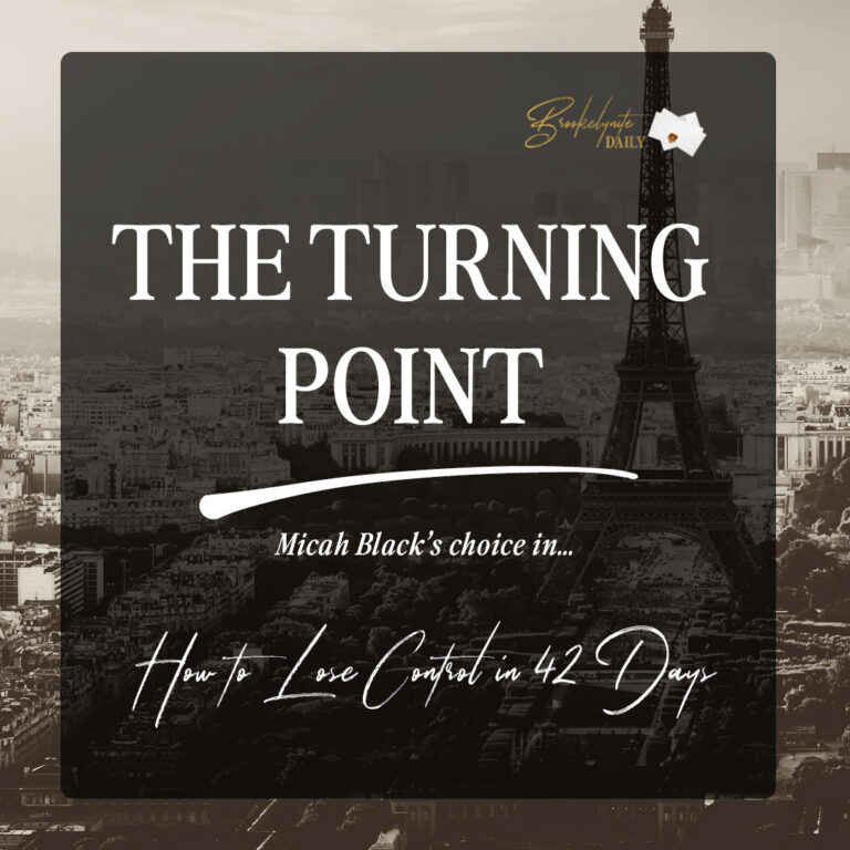 The Turning Point: Micah Black’s Choice in How to Lose Control in 42 Days